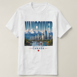Camiseta 🏔 Estilo de ciudad costera moderna de Vancouver �