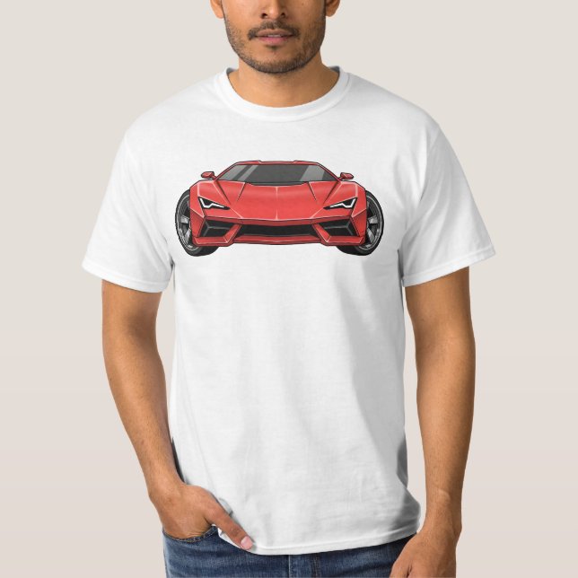 Camiseta Estilo de coche de dibujos animados (Anverso)