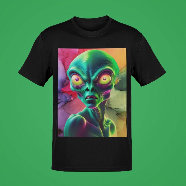 Camiseta Estilo de colección de arte extraterrestre colorid (Subido por el creador)