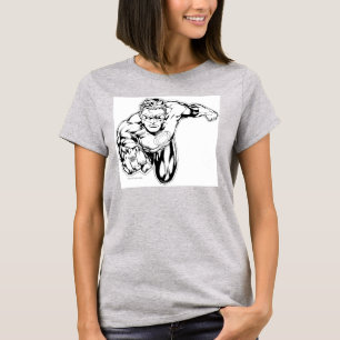 Camiseta Estilo de cómic - Anillo delante, negro y blanco