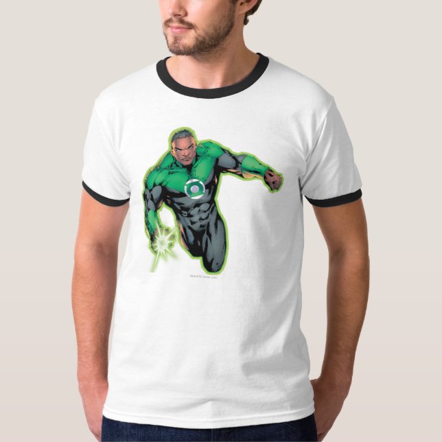 Camiseta Estilo de cómic - Linterna verde (Anverso)
