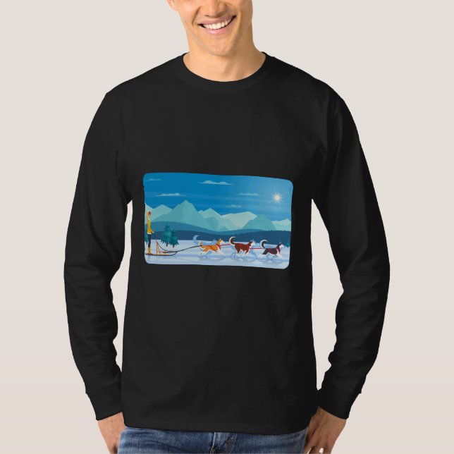 Camiseta Estilo de conducción Husky (Anverso)