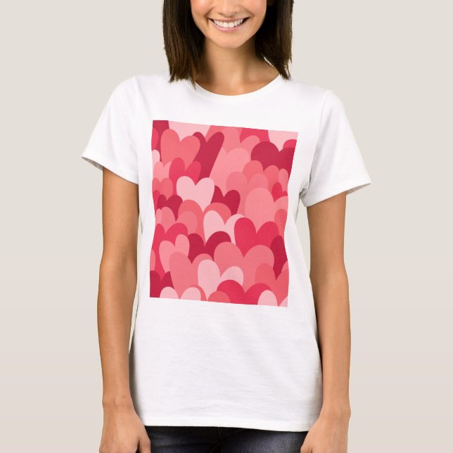 Camiseta Estilo de corazón (Anverso)