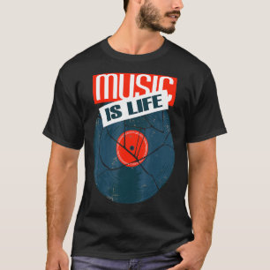 Camiseta Estilo de cosecha de la vieja escuela Musicdj Boom