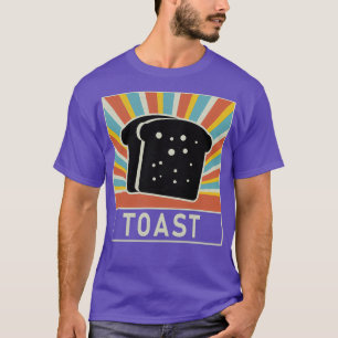 Camiseta Estilo de cosecha Toast Retro Toast Lover