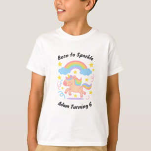 Camiseta Estilo de Crayón Editable – Niños Sueño de Unicorn