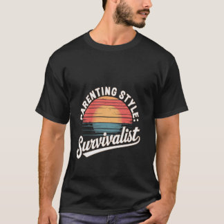 Camiseta Estilo de Crianza Superviviente Criando Niños Resi