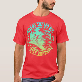 Camiseta Estilo de degradado retro de la bahía de Guantánam
