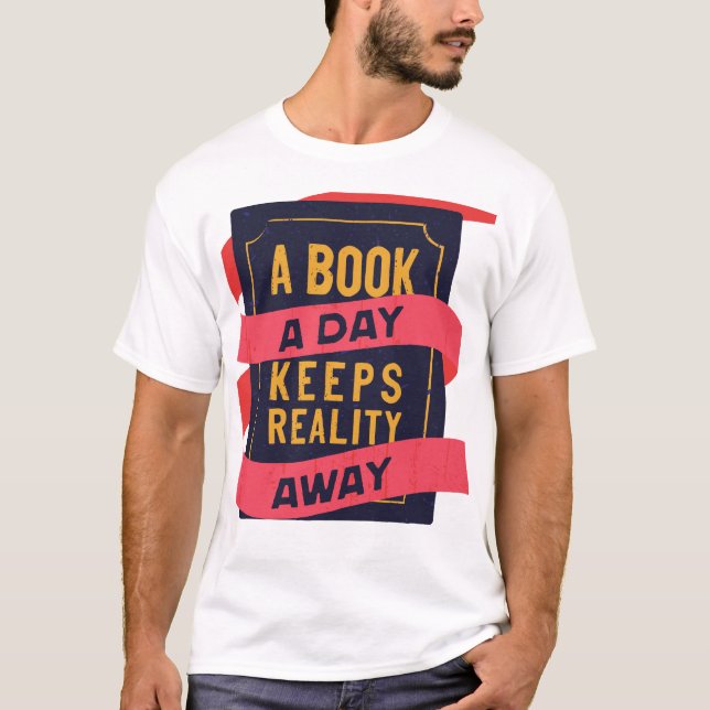 Camiseta Estilo de diseño de libros asombroso (Anverso)