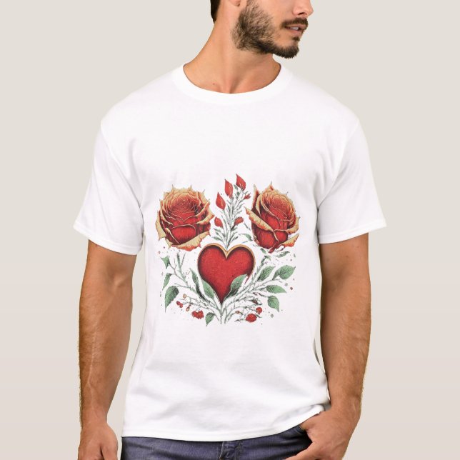 Camiseta " 🌹 Estilo de diseño de momento especial para el  (Anverso)