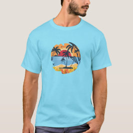 Camiseta Estilo de diseño retro de verano
