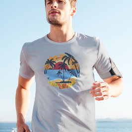 Camiseta Estilo de diseño retro de verano