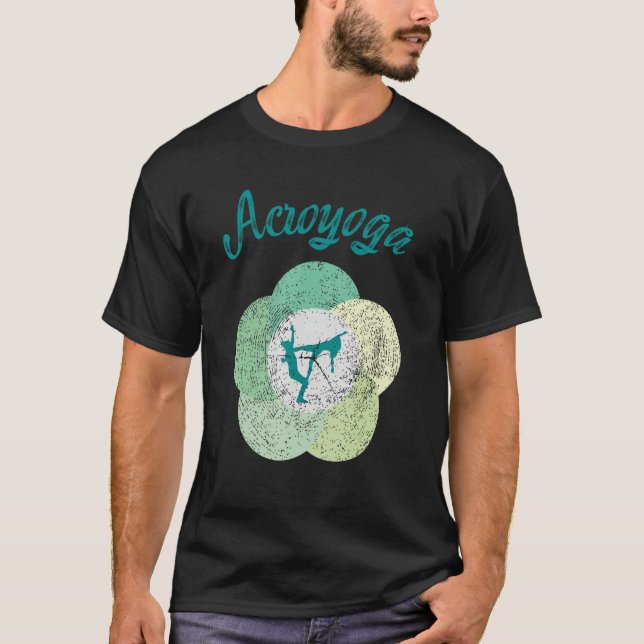 Camiseta Estilo de entrenamiento de poder de Acroyoga Geome (Anverso)