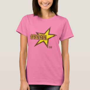 Camiseta Estilo de época Barack Obama Estrella T Shirt