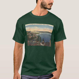 Camiseta Estilo de época del Newport VT Lake Memphremagog d