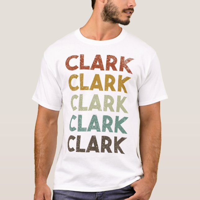 Camiseta Estilo de época retro Clark (Anverso)