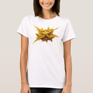 Camiseta Estilo de estrellas abstractas de oro moderno