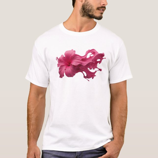 Camiseta Estilo de Flor ABSTRACTA Chic Declaración (Anverso)