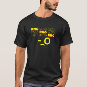 Camiseta Estilo de fuente RNG minimalista