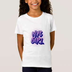 Camiseta Estilo de graffiti Chica de NYC