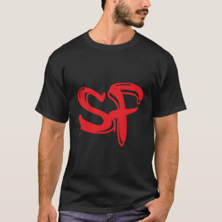 Camiseta Estilo de graffiti rojo San Francisco Sf