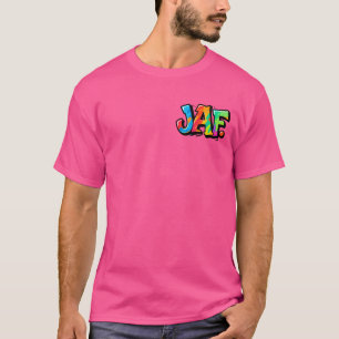 Camiseta Estilo de grafiti de JAF - tipografía de arte urba