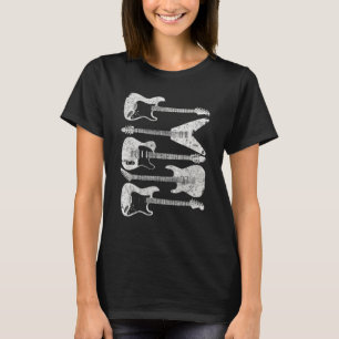 Camiseta Estilo De Guitarra Para Guitaristas