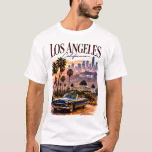Camiseta 🤎 Estilo de horizonte de Los Ángeles moderno de C