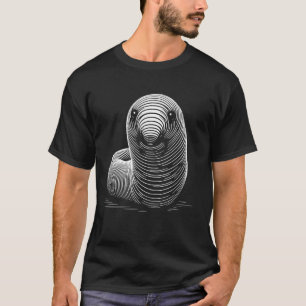 Camiseta Estilo de huella digital - Gusano papá mamá