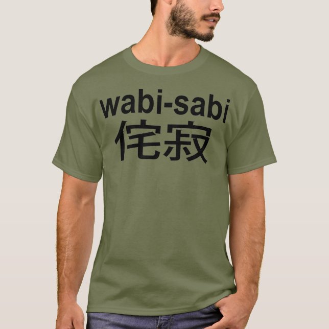Camiseta estilo de imperfección de wabi sabi japanese (Anverso)