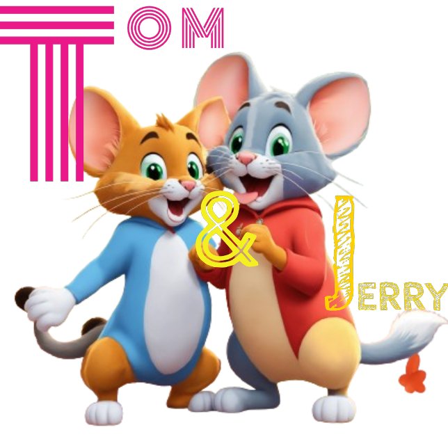 Camiseta Estilo de inspiración (Tom & jerry style design)