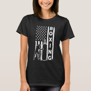 Camiseta Estilo de la angustia de la bandera estadounidense