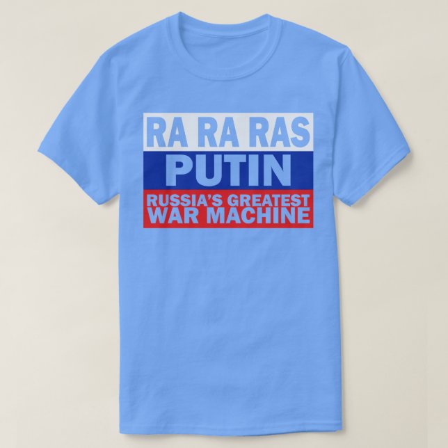Camiseta Estilo de la bandera más grande de Rusia (Diseño del anverso)