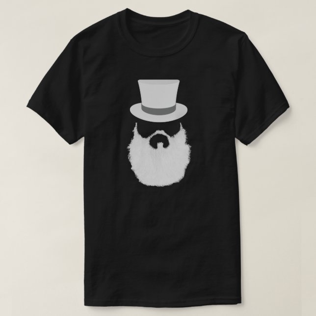 Camiseta Estilo de la barba blanca (Diseño del anverso)