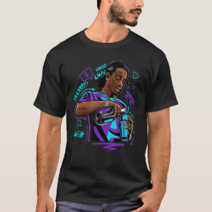 Camiseta Estilo de la calle Hombre Beber Algo Collab Zapato
