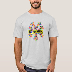 CAMISETA ESTILO DE LA CALLE KREW YORK - PINTURA