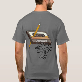 Camiseta Estilo de la cinta Cassette Retro Rewind 80