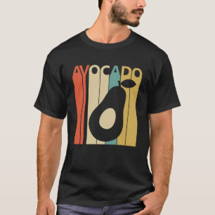 Camiseta Estilo de la cosecha Cute Aguacate Vegetable