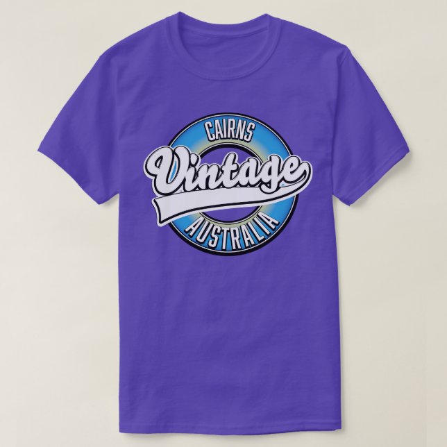 Camiseta Estilo de la cosecha de Cairns australia (Diseño del anverso)