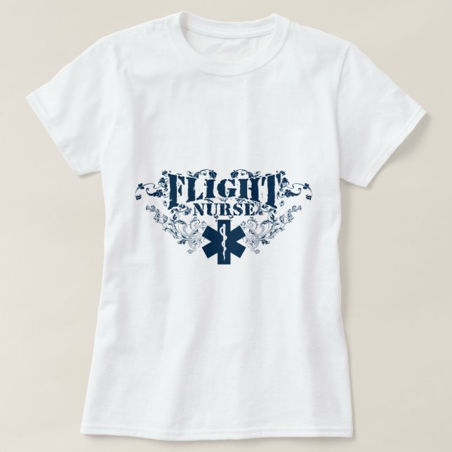 Camiseta Estilo de la enfermera del vuelo (Diseño del anverso)
