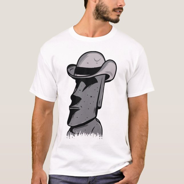 Camiseta Estilo de la Isla de Pascua (Anverso)