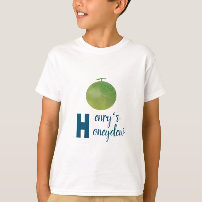 Camiseta Estilo de la letra H: Ropa inspirada en el tejido  (Anverso)