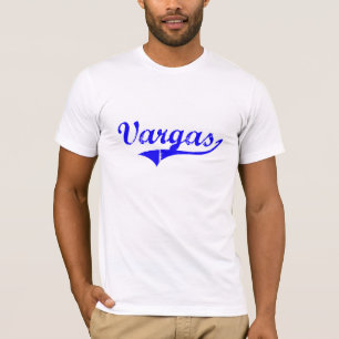 Camiseta Estilo de la obra clásica del apellido de Vargas