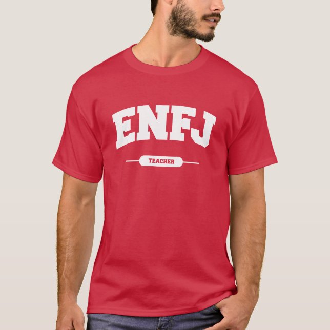 Camiseta Estilo de la Universidad ENFJ (Anverso)
