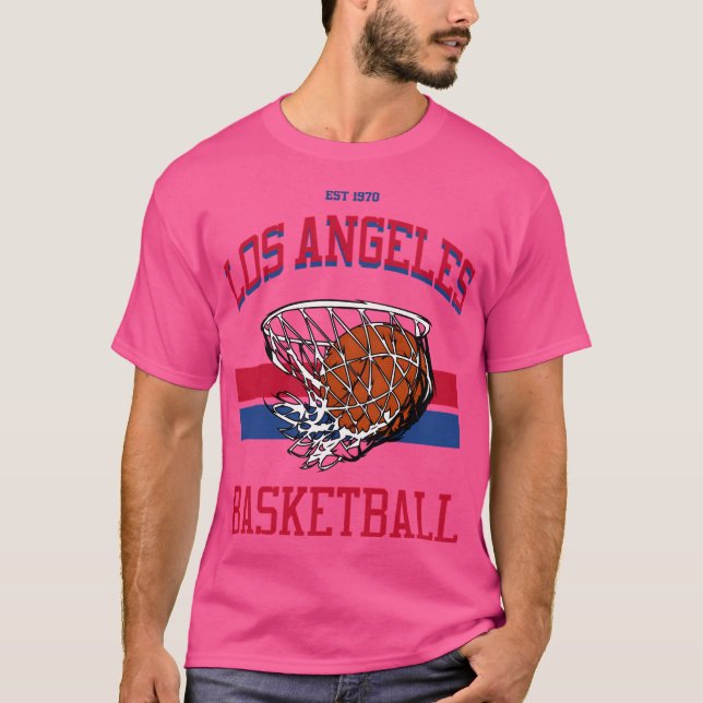 Camiseta Estilo de la variación del baloncesto de Los Ángel (Anverso)