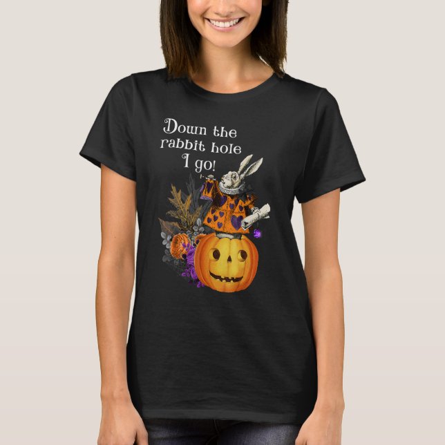 Camiseta Estilo de la vendimia Hauned Halloween Alicia Cone (Anverso)