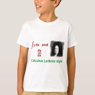 Camiseta Estilo de Leibniz del cálculo