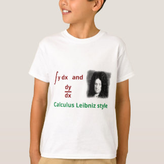 Camiseta Estilo de Leibniz del cálculo