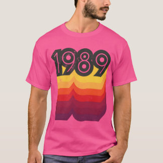 Camiseta Estilo de los 80 1989 vintage