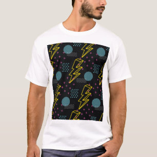 Camiseta Estilo de los años 90: colorido patrón abstracto